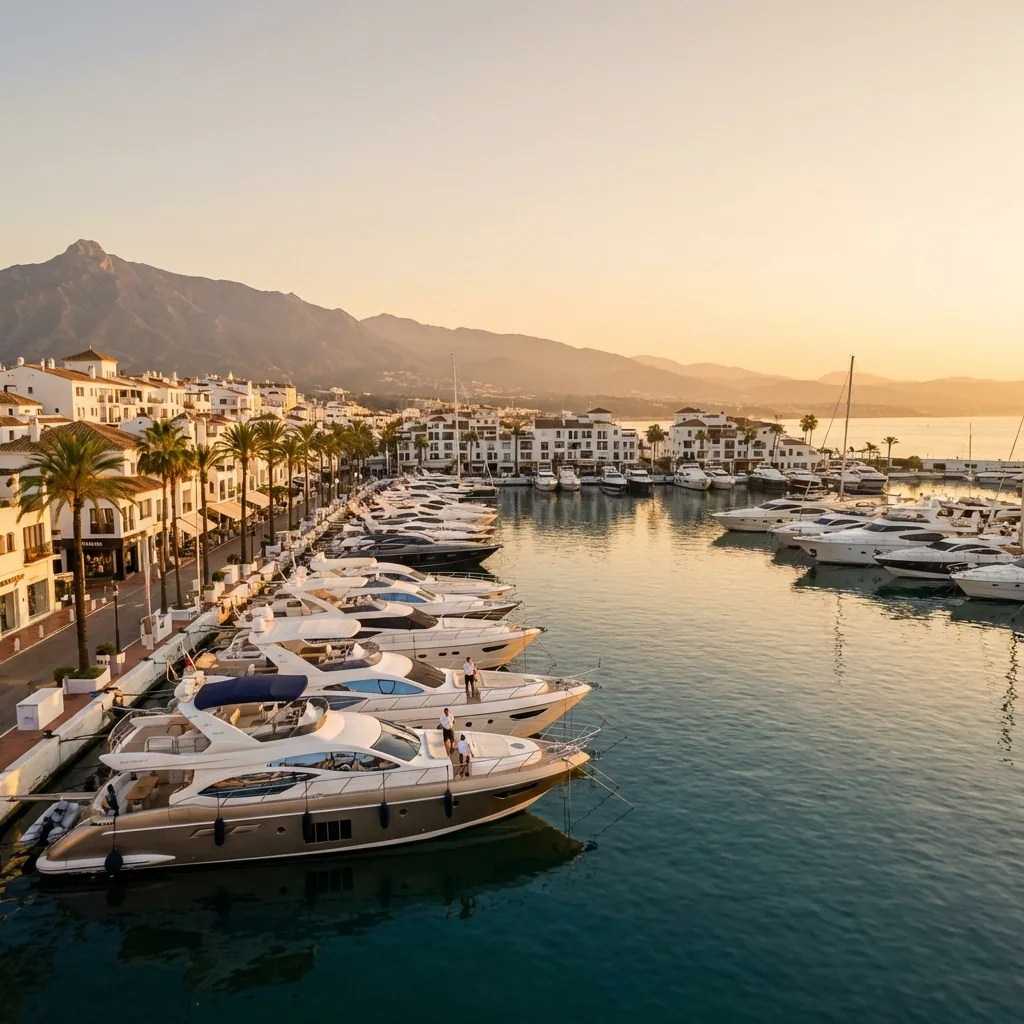 Publica tu barco en el puerto de Puerto Banús – oportunidades de alquiler de yates en Marbella, Costa del Sol