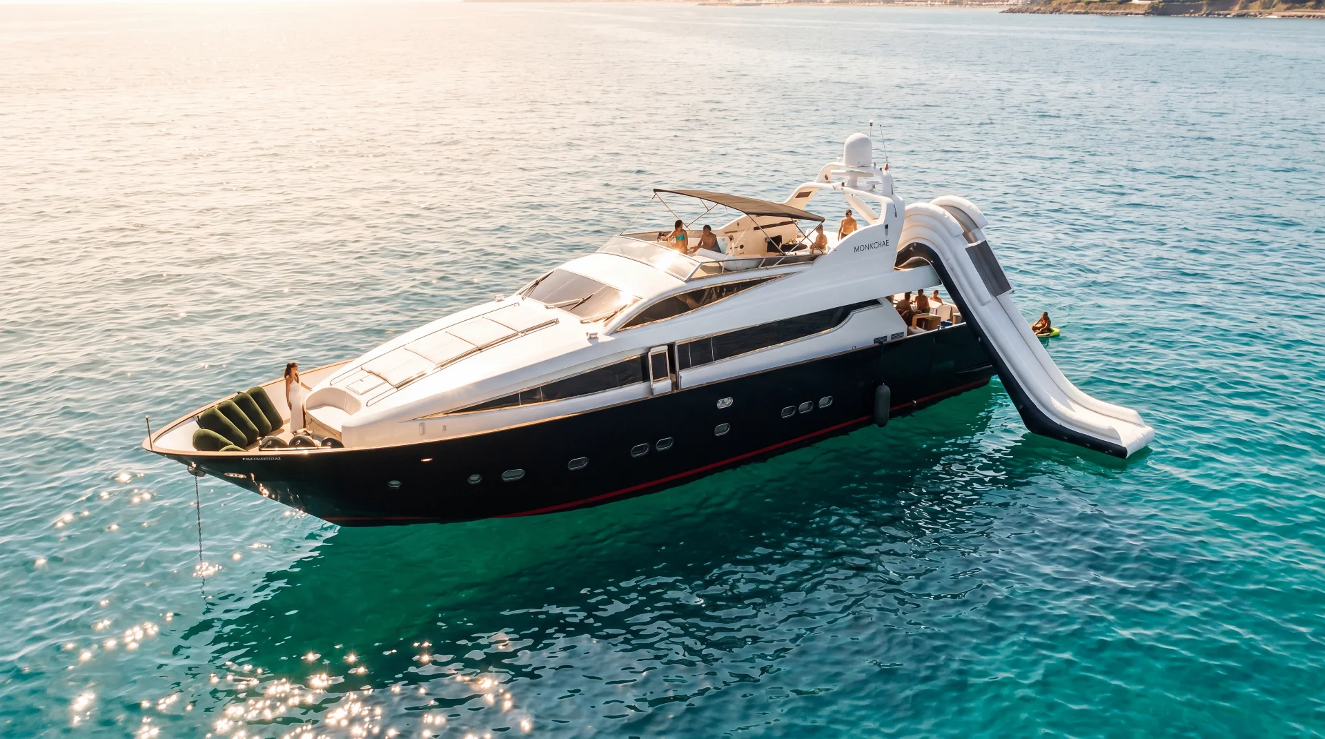 Luxury Antoga 90 motor yacht rental in Puerto Banús, Marbella – exclusive yacht charter