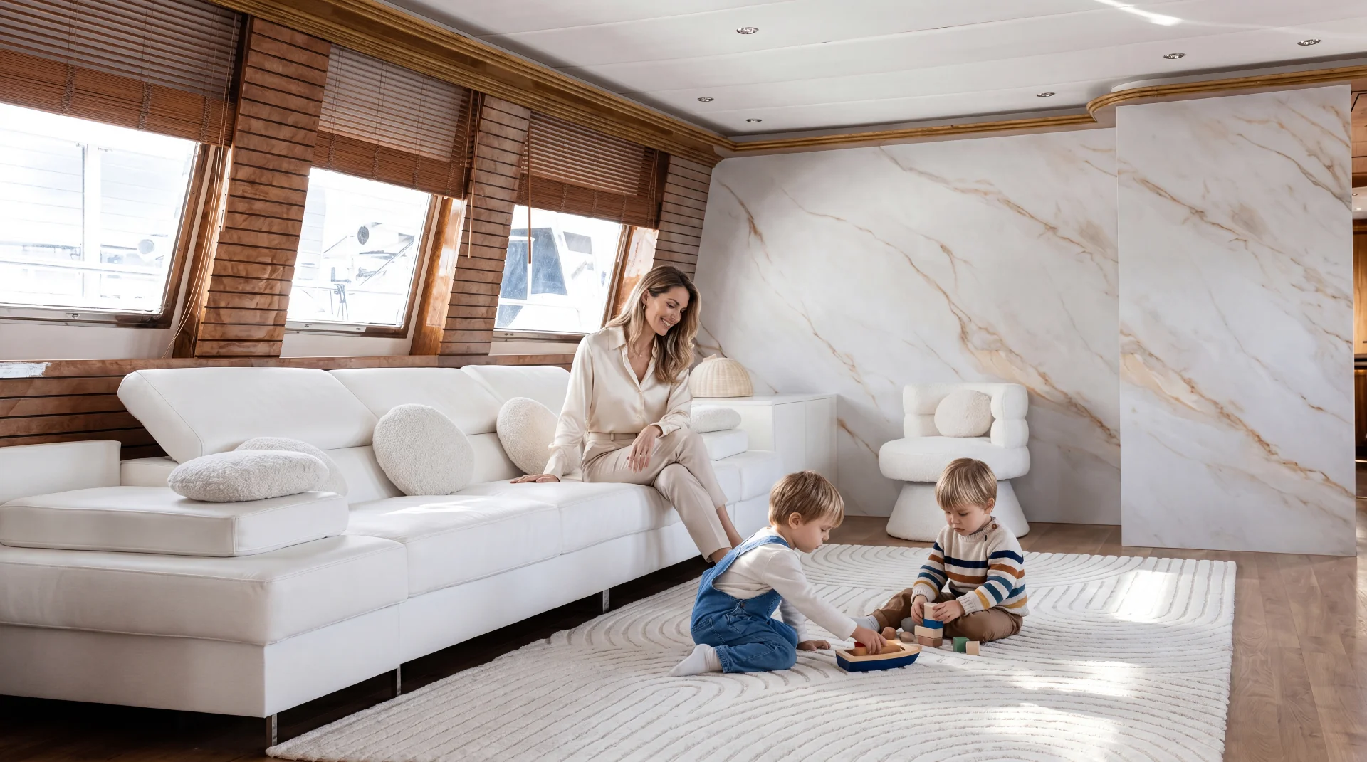 Luxury Antoga 90 motor yacht rental in Puerto Banús, Marbella – exclusive yacht charter