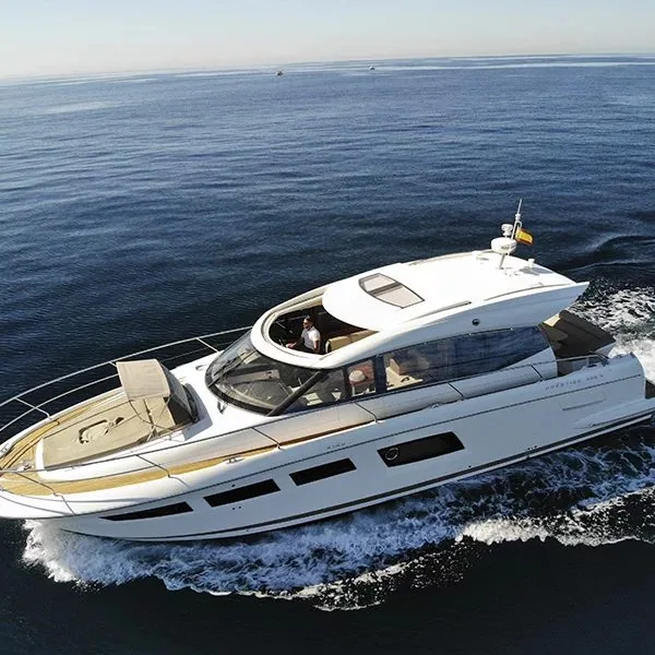 Luxury Prestige 50 motor yacht rental in Puerto Banús, Marbella – exclusive yacht charter